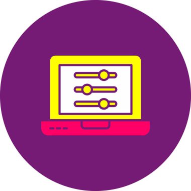 seo modern simgesinin vektör illüstrasyonu