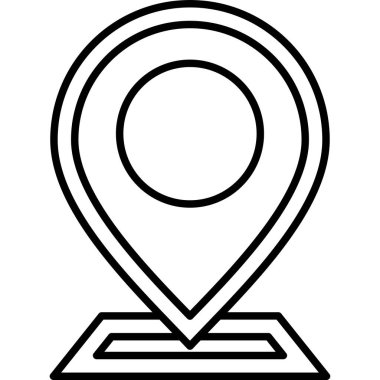 Harita belirleyici simgesi. beyaz arkaplanda izole edilmiş web tasarımı için harita belirleyici vektör simgesi