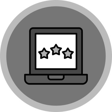 Bilgisayar. Web simgesi basit illüstrasyon