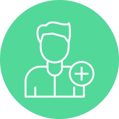 İnsan simgesinin vektör illüstrasyonu