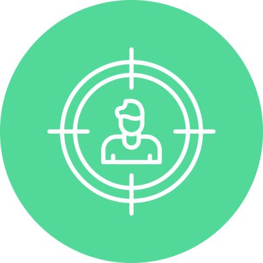 hedef simge vektör illüstrasyonu