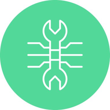 Bir noel ağacı simgesinin vektör illüstrasyonu