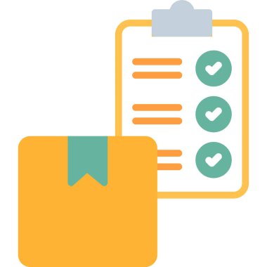 kontrol listesi simgesi vektör illüstrasyonu