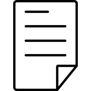 belge simgesi vektör illüstrasyonu