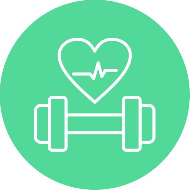 Kişisel ve ticari kullanım için dambıl vektör simgesi simgesi çizimi..