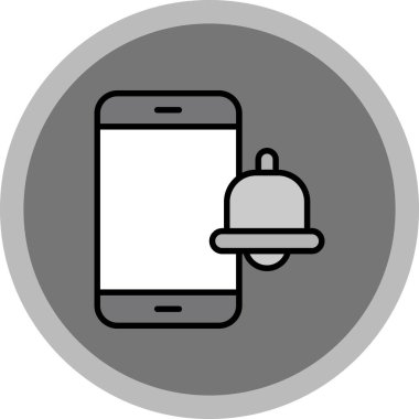 başlıklı akıllı telefon, vektör simgesi