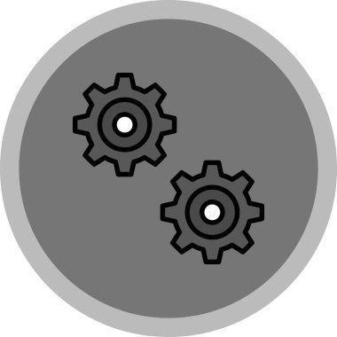 Teçhizat Web simgesi basit illüstrasyon