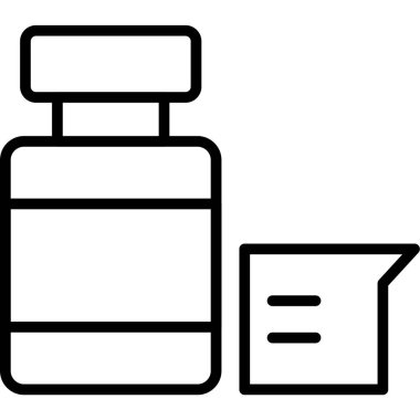 alkol şişesi simgesi ana hatlarıyla