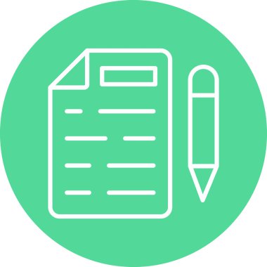 Belge simgesinin vektör illüstrasyonu