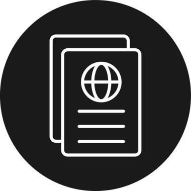 Belge simgesinin vektör illüstrasyonu