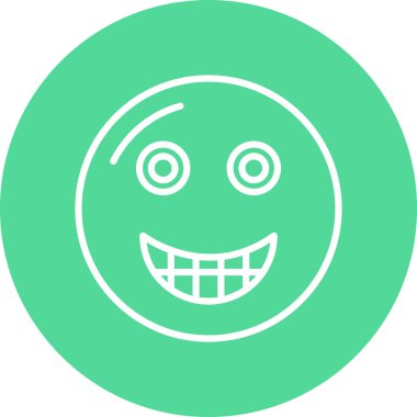 Gülümse ikon vektör illüstrasyonu