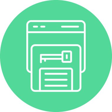 Basit dizinin web simgesi, vektör illüstrasyonu