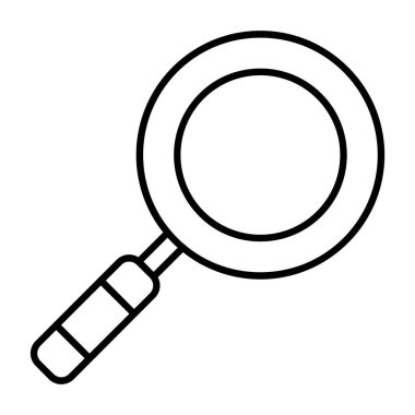 Büyüteç simgesini vektör çizim