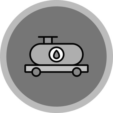 Benzersiz gaz vektör çizgisi simgesi