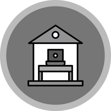 Vektör ev ico, vektör illüstrasyonu