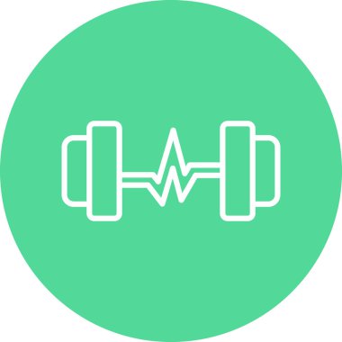 Fitness simgesinin vektör illüstrasyonu