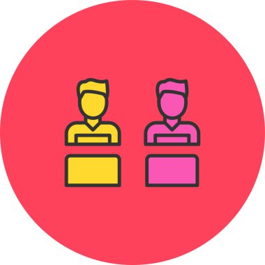 iş simgesi vektör illüstrasyonu