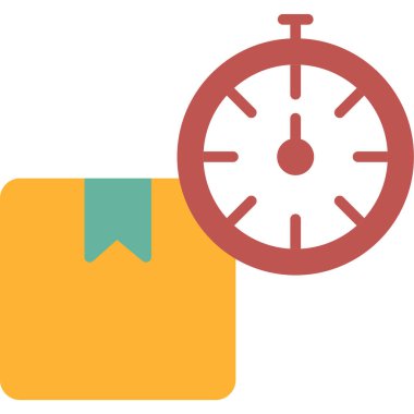 Zaman yönetimi simgesi vektör illüstrasyonu