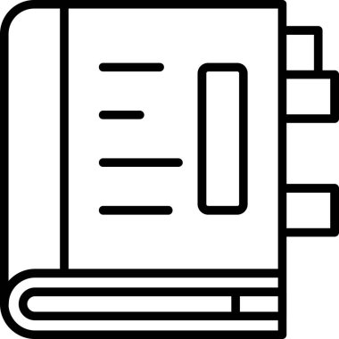 kitap simgesi vektör illüstrasyonu