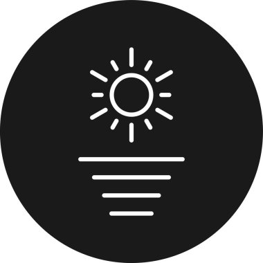 Işık. Web simgesi basit illüstrasyon