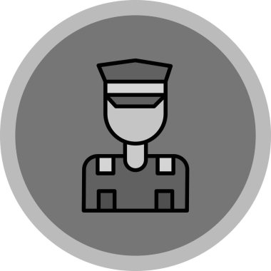 Polis rozetinin vektör çizimi