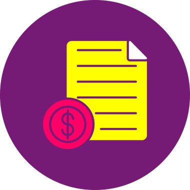 Belge simgesinin vektör illüstrasyonu