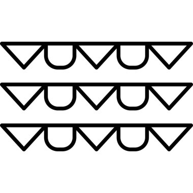 Bayrak simgesini, anahat stili