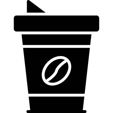 kahve ikonu vektör illüstrasyonu