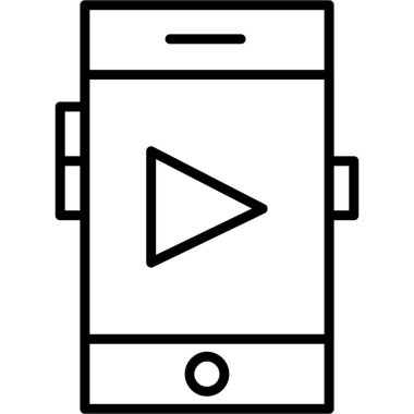 mobil kamera simgesi vektörü.