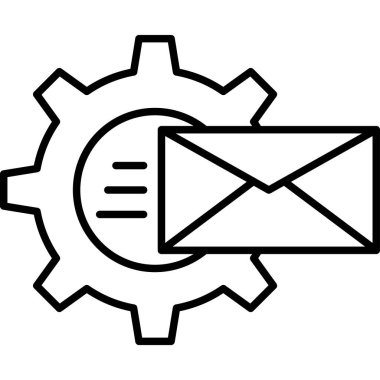 e-posta pazarlama simgesi tasarımı, vektör illüstrasyonu