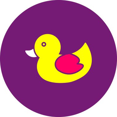 ördek vektör simgesi, basit dizayn