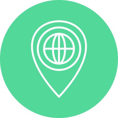 konum pin simgesi vektör illüstrasyonu