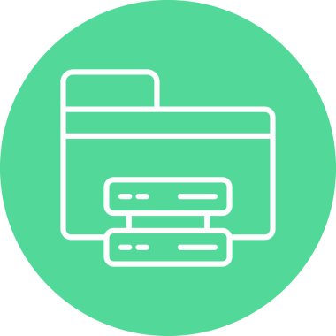 Kart. Web simgesi basit illüstrasyon