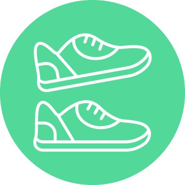 Ayakkabı. Web simgesi basit tasarım