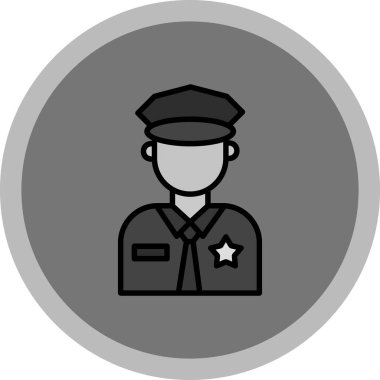 Polis Rozeti Vektör İllüstrasyonu