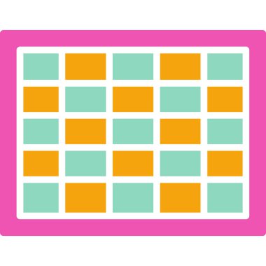 Takvim. Web simgesi basit illüstrasyon