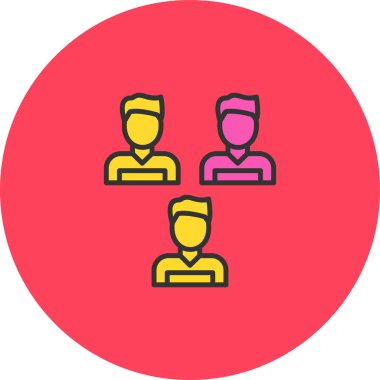 Grup simge vektör çizim