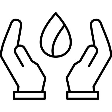 İnsan elinin vektör illüstrasyonu