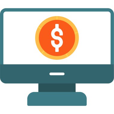 Bilgisayar vektör simgesi modern basit vektör illüstrasyonu