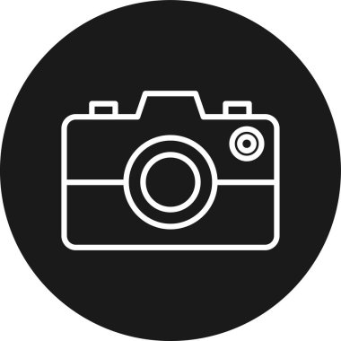 kamera vektör simgesi, basit tasarım