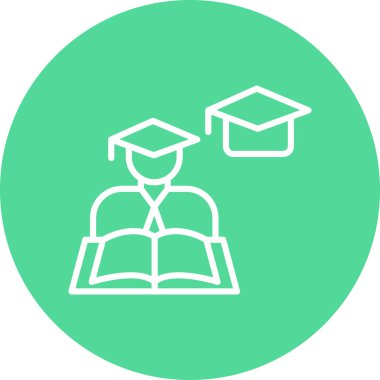 Eğitim. Web simgesi basit illüstrasyon