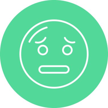 Üzücü simge vektör illüstrasyonu