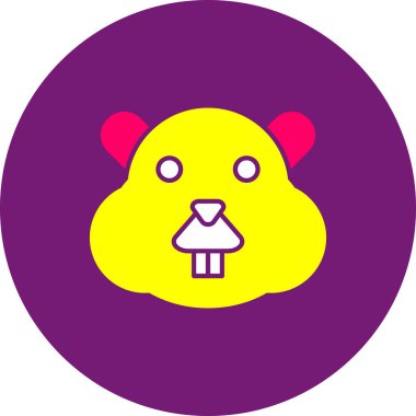 Ayı. Web simgesi basit illüstrasyon