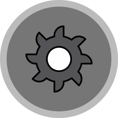 dişli simgesi vektör illüstrasyonu