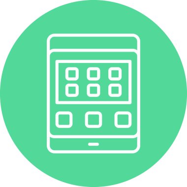 Cep telefonu. Web simgesi basit illüstrasyon