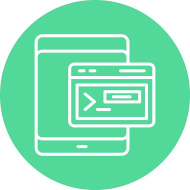 Vektör illüstrasyonu, akıllı telefon simgesi