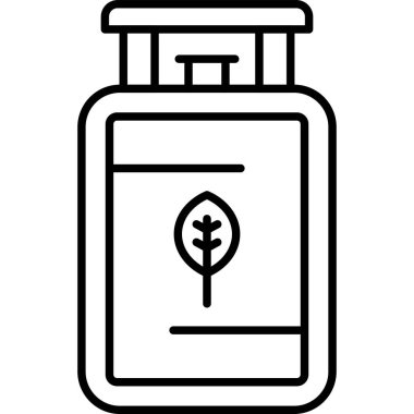 Kavanoz simgesi, basit vektör illüstrasyonu