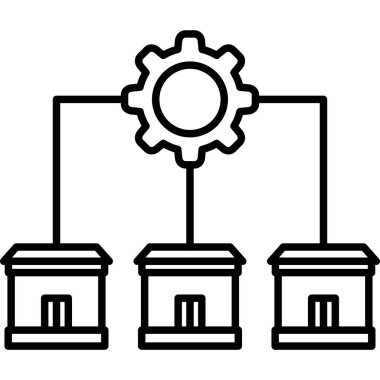 Modern simgenin vektör illüstrasyonu