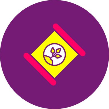 Benzersiz bayrak vektör simgesi