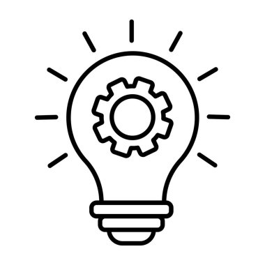 Kolayca değiştirebilen ya da düzenleyebilen yaratıcı fikir vektörü simgesi